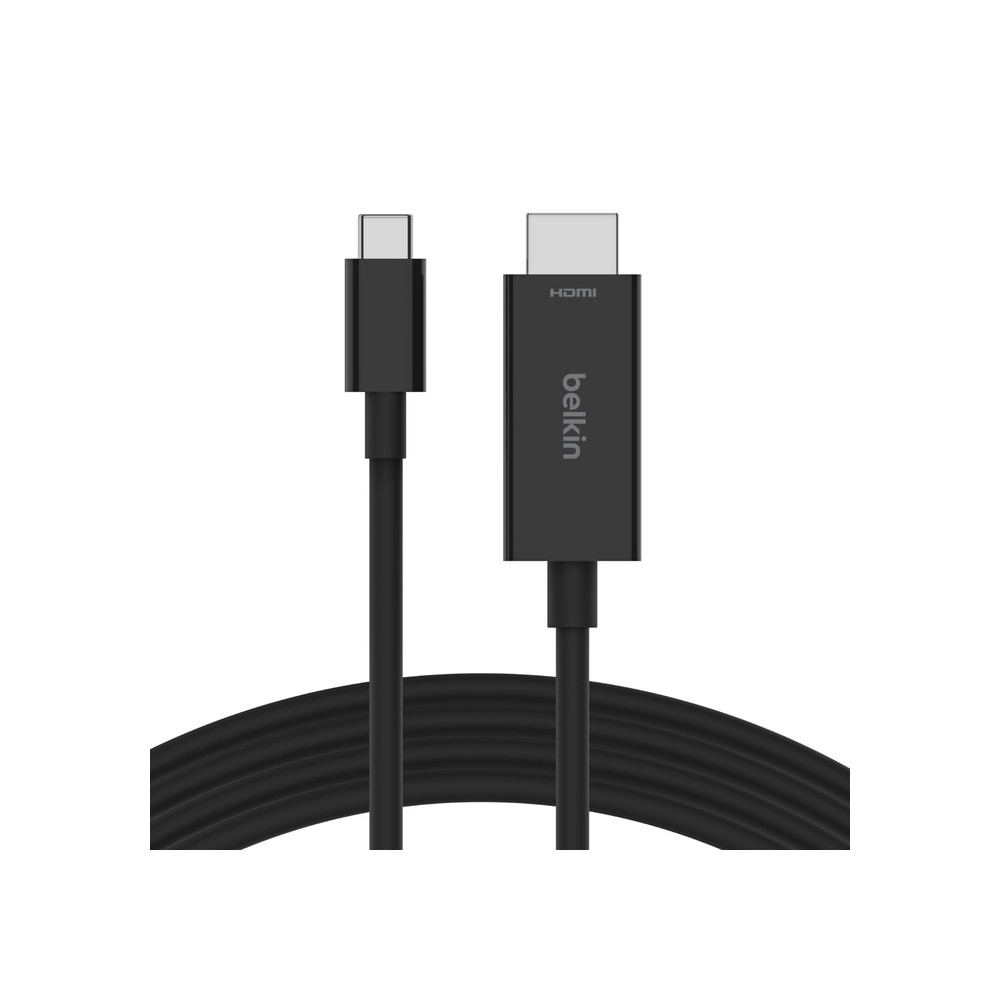 Belkin AVC012BT2MBK Connect USB-C™ to HDMI Cable (2M) - Black , 8K at 60Hz and 4K at 120Khz, Supports (HDR10+), Plug and Play, 2 Years Warranty - Image 1