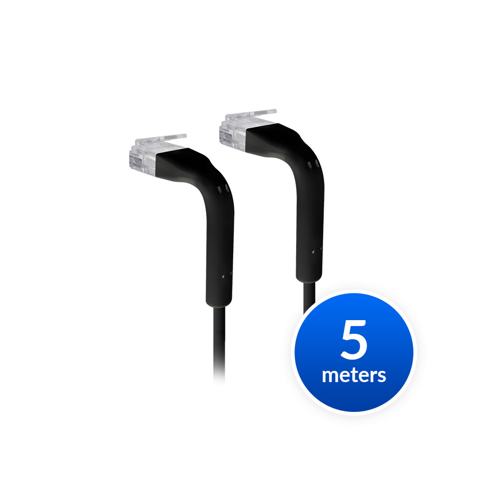 Ubiquiti UACC-CABLE-PATCH-OUTDOOR-5M-BK UniFi Patch Cable Outdoor 5M Black, Single Unit All-weather, RJ45 Ethernet Cable, Category 5e, Weatherproof - Image 1
