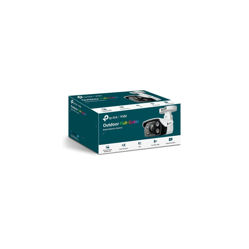 TP-LINK VIGI C340(4MM) VIGI 4MP C340(4mm) Outdoor Full-Colour Bullet Network Camera,4mm Lens, Smart Detection, 3YW - Image 1