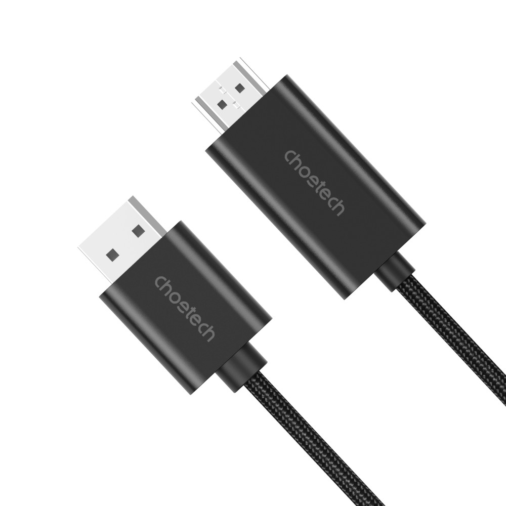 Choetech 6932112105516 XDH01 4K@60Hz DP to HDMI Cable Braided DisplayPort to HDMI 2M - Image 1