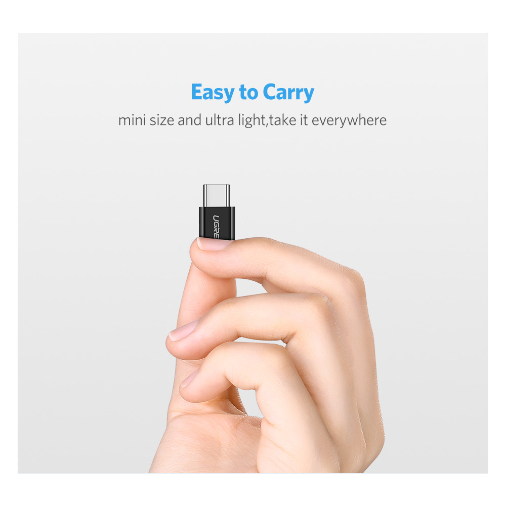 UGREEN 6957303838653 30865 USB 3.1 Type C to Micro USB Adapter - Black - Image 2