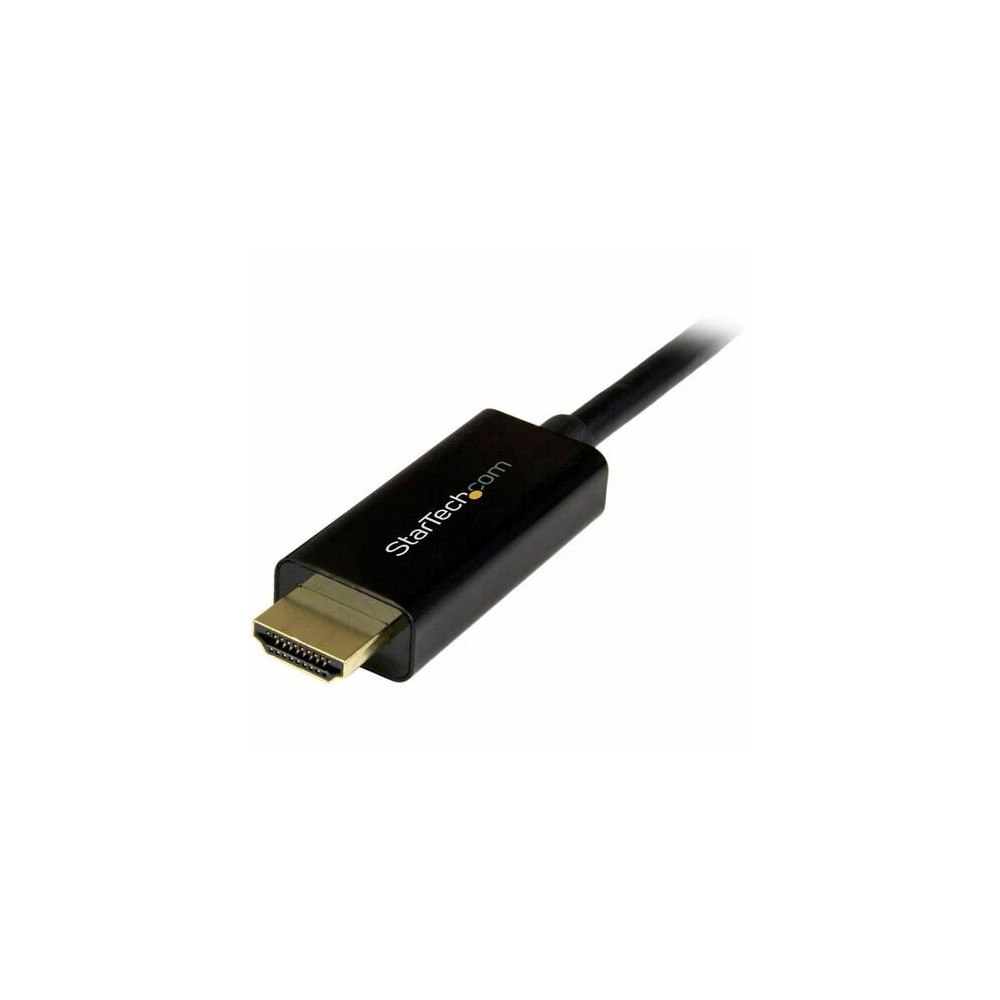 StarTech DP2HDMM2MB 6ft (2m) DisplayPort to HDMI Cable, 4K 30Hz Video, DP 1.2 to HDMI Adapter Cable Converter for HDMI Monitor/Display, Passive - 6.6ft/2m Passive DisplayPort to HDMI cable converter - 4K 30Hz/1080p/7.1 Audio/HDCP 1.4/DPCP; DP 1.2 to HDMI