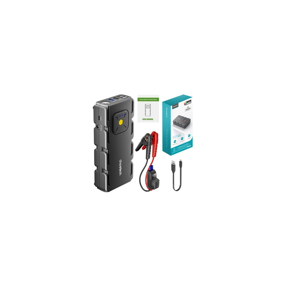 Choetech 6932112109576 TC0009 16000mAh Portable Car Jump Starter with Emergency Light