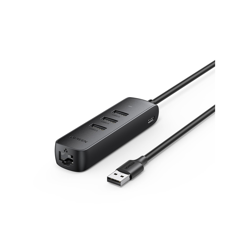 UGREEN 6957303829842 20984 USB-A to 10/100 Mbps RJ45 Ethernet Adapter + 3 port USB-A HUB - Image 7