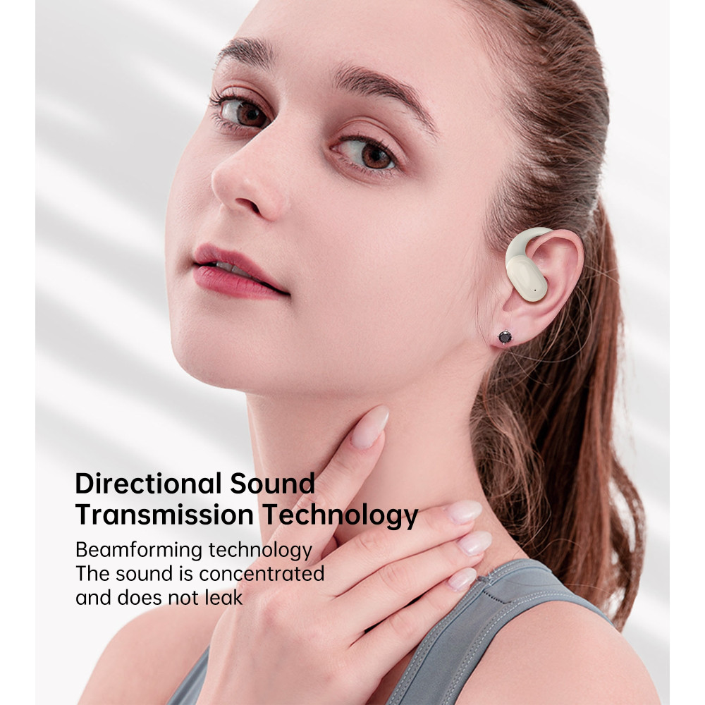 Choetech 6932112107305 BH-T25 OWS Painless new Concept Bluetooth V5.3 TWS Play time: 6 hours White - Image 4