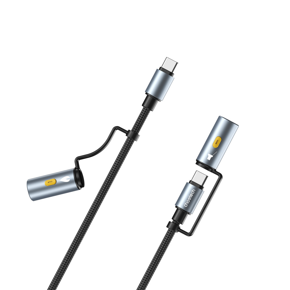 Choetech 6932112110084 CC1001 Smart PD60W 4-in-1 USB C to C cable 1.2M - Image 1