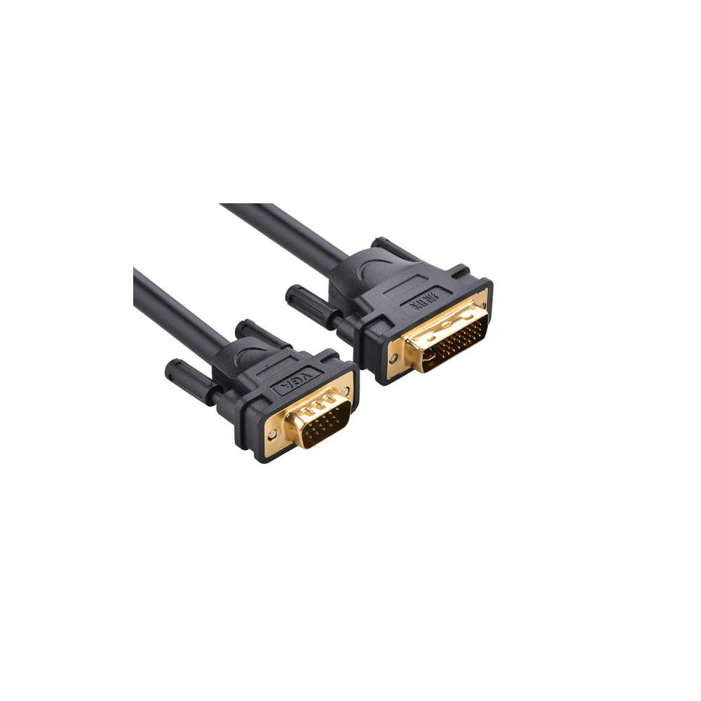 UGREEN 6957303866175 11617 DVI ( 24+5) male to VGA male cable 1.5M Black - Image 2