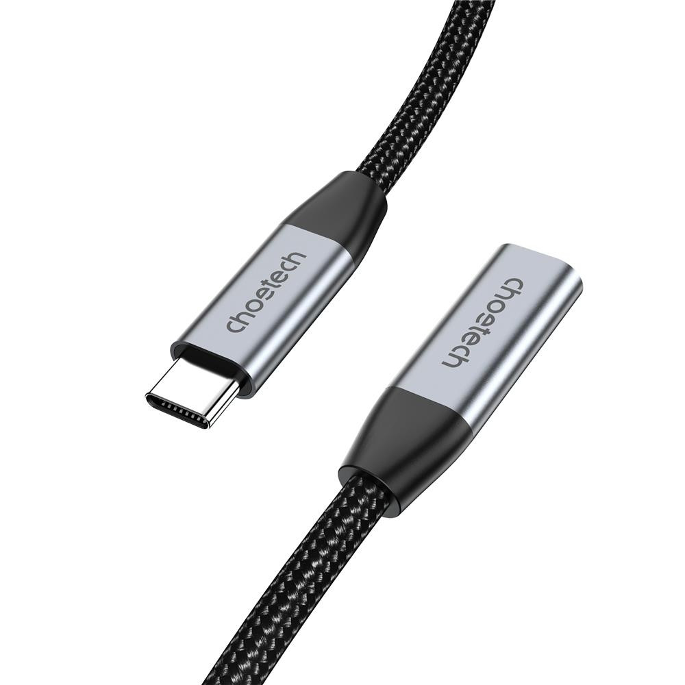 Choetech 6932112109064 XCC-1039 240W USB-C Extension Cable 10Gbps PD Fast Charging 2M Black - Image 3