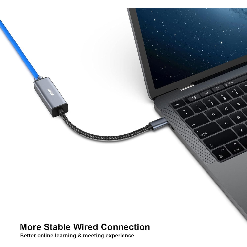 BENFEI B07XTGKP5M 000269GY Thunderbolt 3 USB-C to Ethernet RJ45 Adapter - Image 2