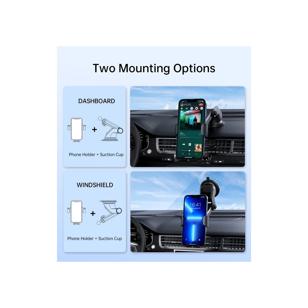 Choetech 6932112106353 T203-F 15W Gravity car charger holder - Image 6