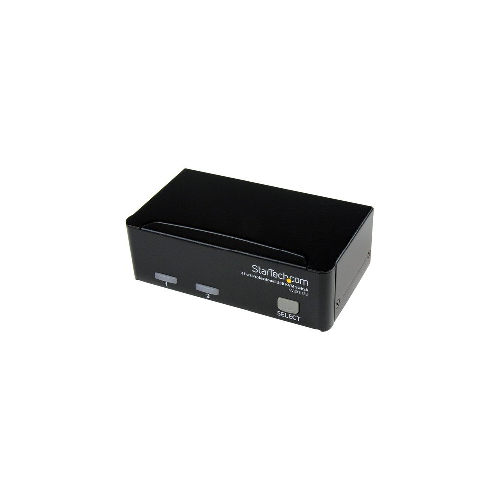 StarTech SV231USB 2 Port VGA USB KVM Switch - VGA KVM Switch - 1920x1440 - USB 2.0 - KVM Video Switch - Image 1