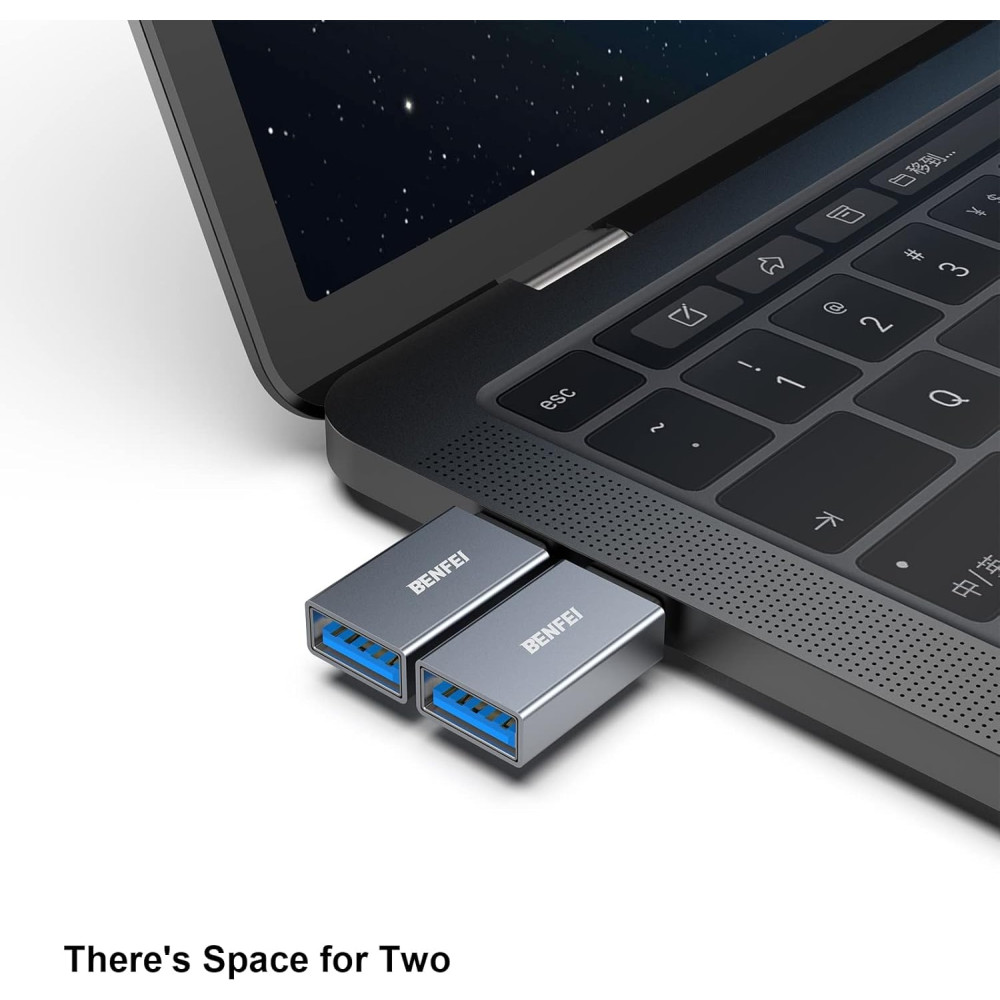 BENFEI B07X5V3XGZ 000191GY-1P USB C to A Male to Female Adapter Compatible with MacBook / Samsung Galaxy / Google Pixel, Nexus, and More - Image 4