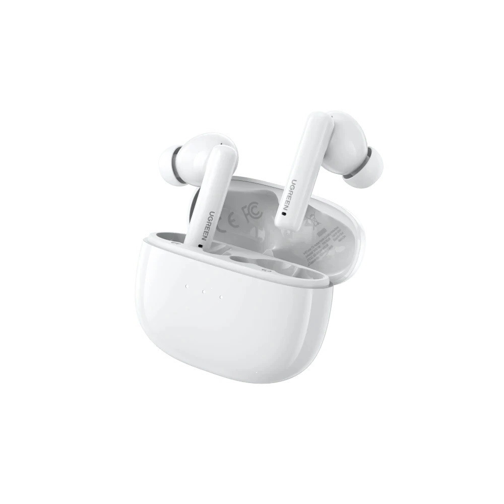 UGREEN 6957303892068 90206 HiTune T3 Active Noise-Cancelling Wireless Earbuds (White) - Image 1