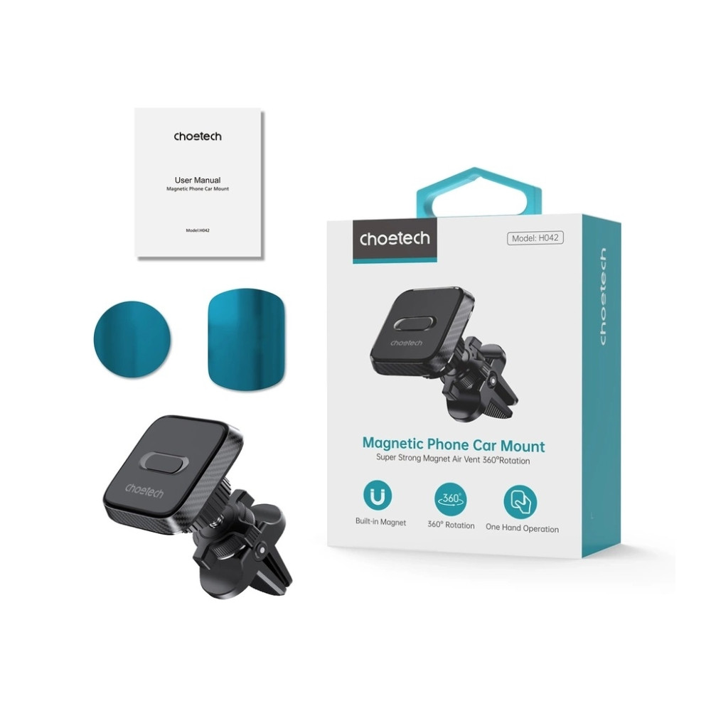 Choetech 6932112106308 H042 Magnetic Phone Car Mount Car Air Vent Phone Holder - Image 4