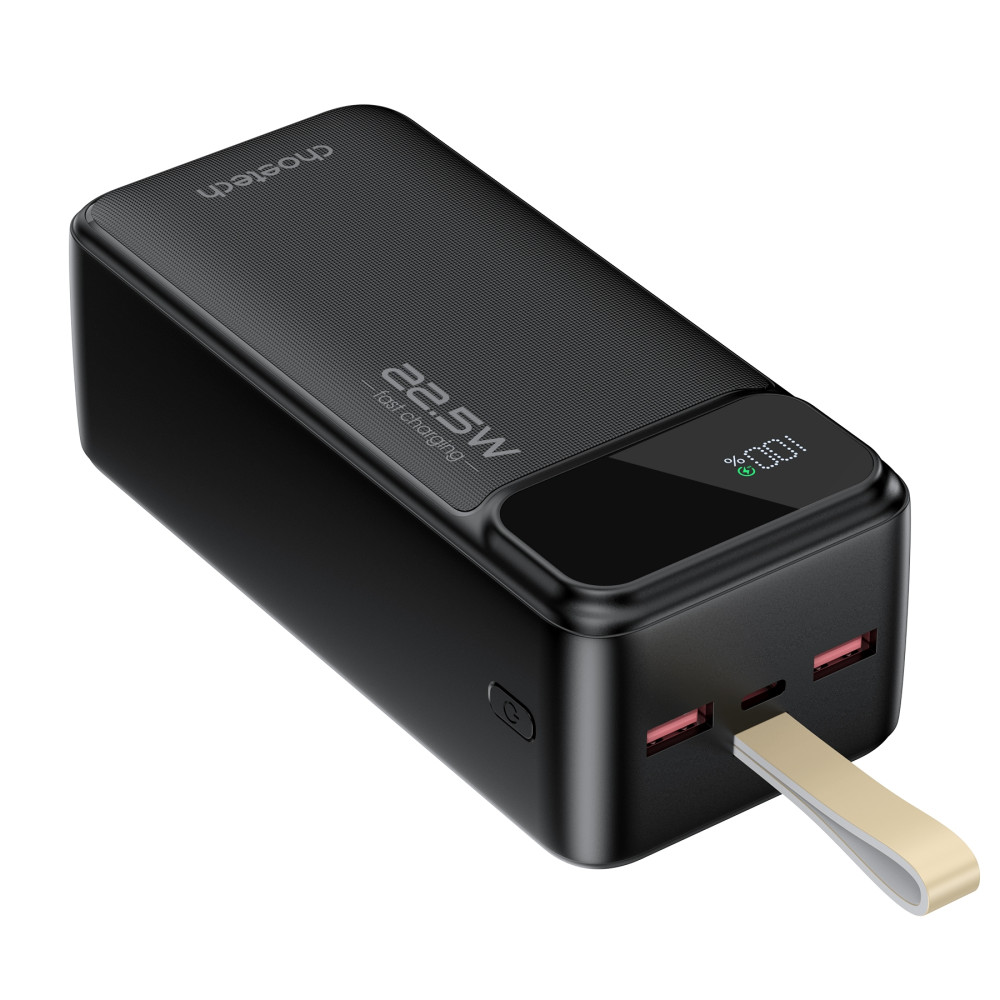 Choetech 6932112106865 B731 40000mAh Power Bank PD22.5W with Digital Display Black - Image 2