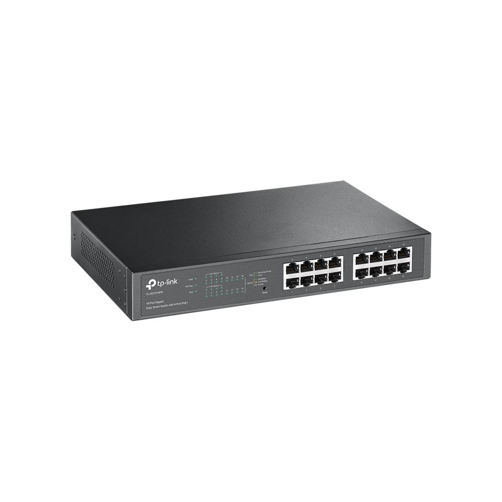 TP-LINK TL-SG1016PE 16-PORT EASY SMART GIGABIT SWITCH, POE+(8), 150W, METAL CASE, 5YR