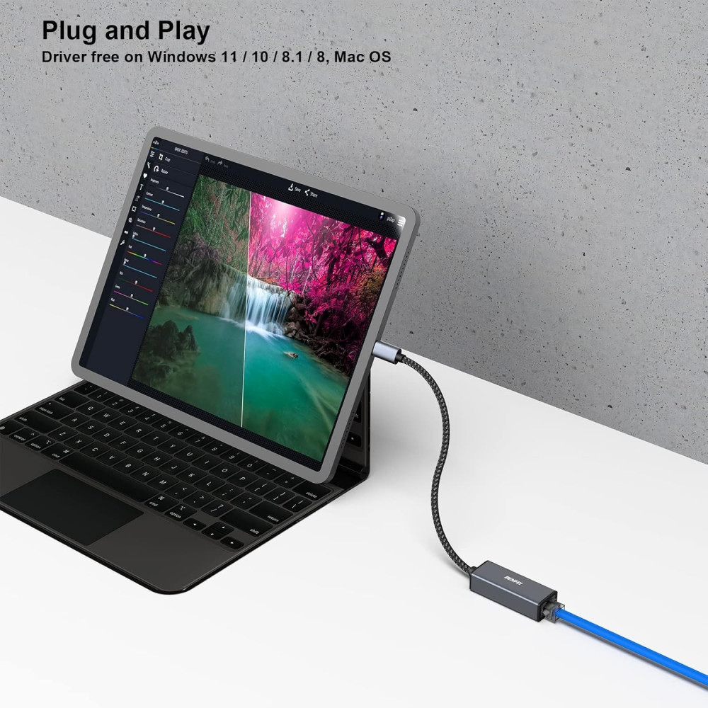 BENFEI B07XTGKP5M 000269GY Thunderbolt 3 USB-C to Ethernet RJ45 Adapter - Image 5