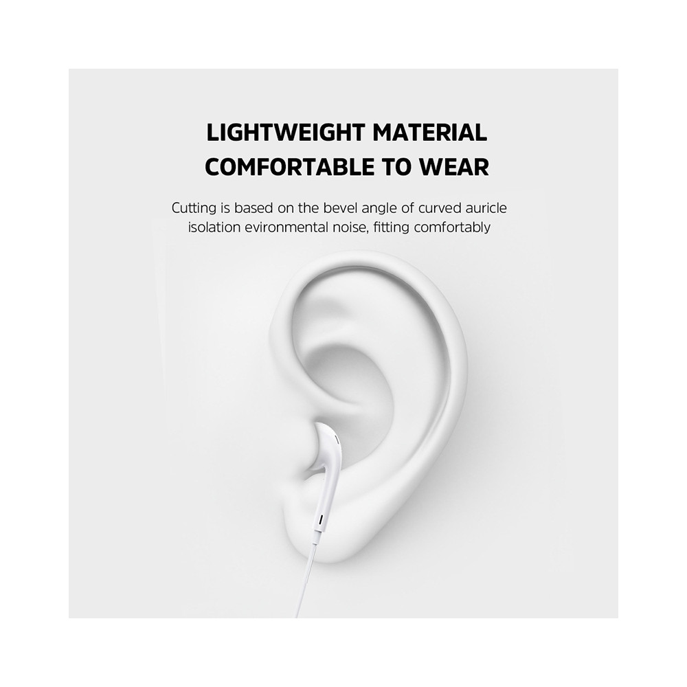 KIVEE 6941256102428 MT31 Earphone with Type C interface 1.2M White (Not for Samsung & Apple) - Image 6