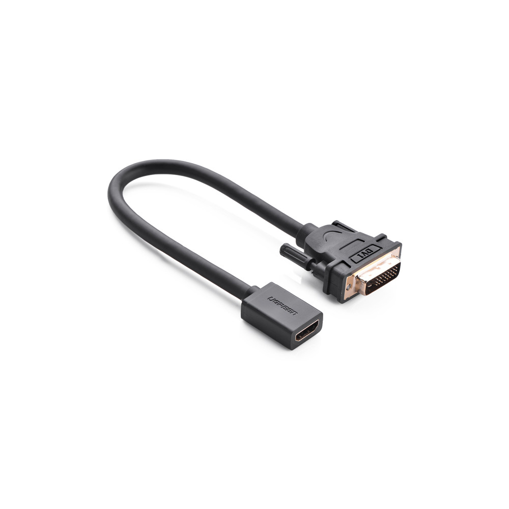 UGREEN 6957303821181 20118 HDMI Female to DVI 24+1 DVI-D Male Adapter Gold Plated - Image 1