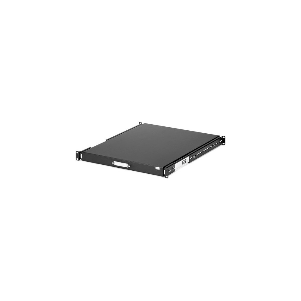 StarTech SLIDESHELFD 1U Sliding Server Rack Mount Keyboard Shelf Tray - 55lbs - 22" Deep Steel Pull Out Drawer for 19" AV, Network Equipment Rack
