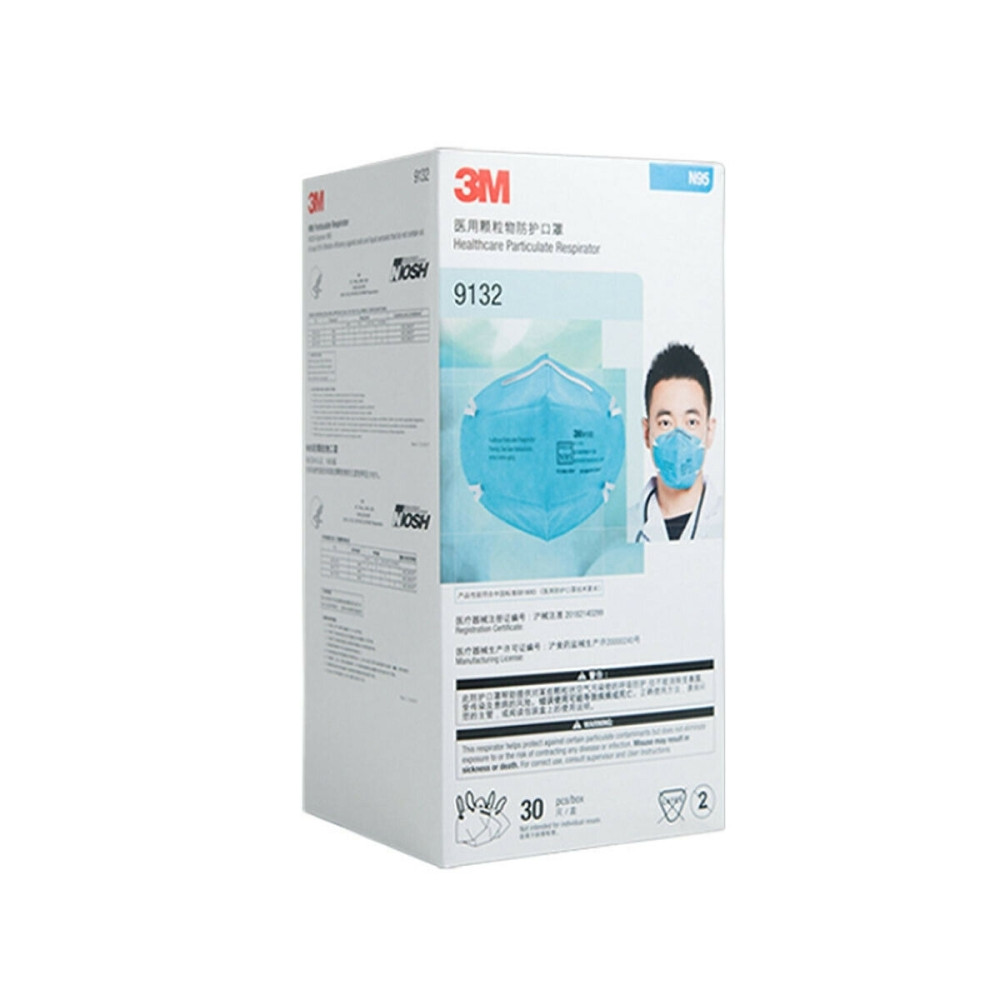 Unknown 9132 30PCS 3M P2 N95 Healthcare Particulate Respirator Surgical Mask Anti-Fluid