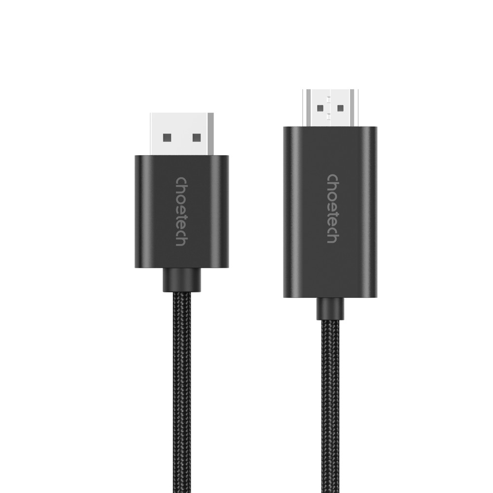 Choetech 6932112105516 XDH01 4K@60Hz DP to HDMI Cable Braided DisplayPort to HDMI 2M - Image 3