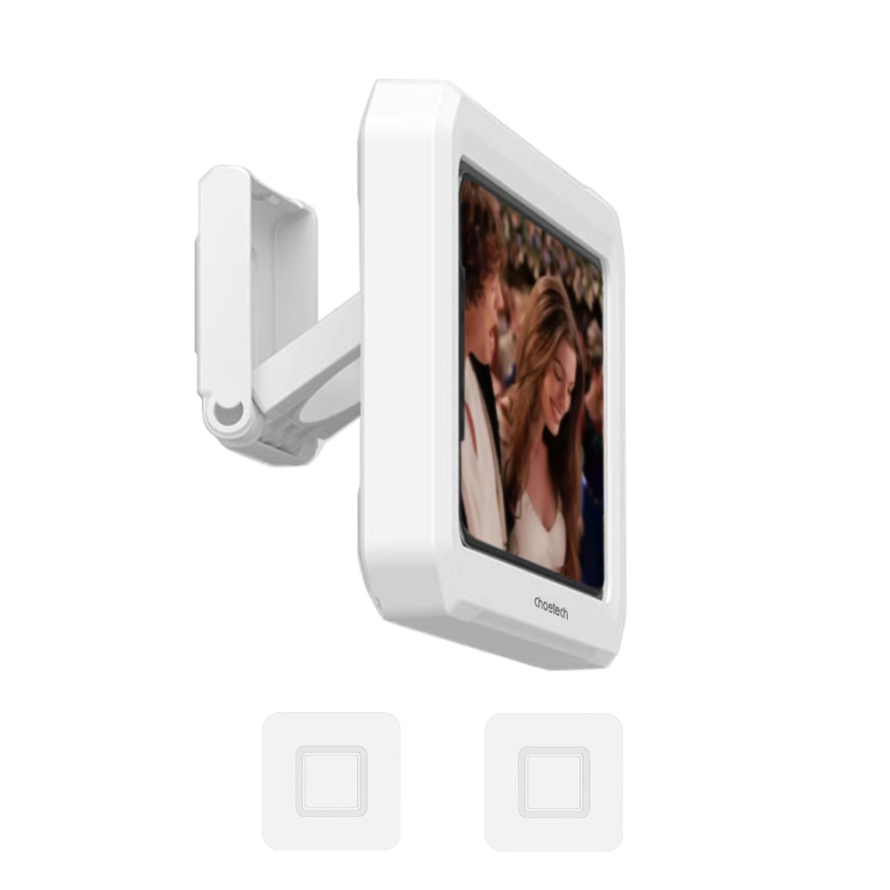 Choetech 6932112103765 WPC008 IPX7 Waterproof Phone Holder for Shower Bathroom 6.7" White - Image 3