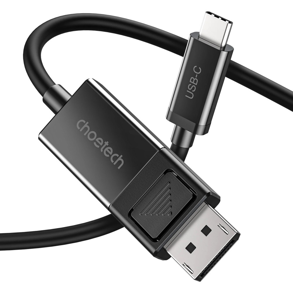 Choetech 6971824978155 XCP-1803 Bidirectional USB-C to DP Cable, 8K Thunderbolt 3 Two-Way 1.8M Black - Image 3