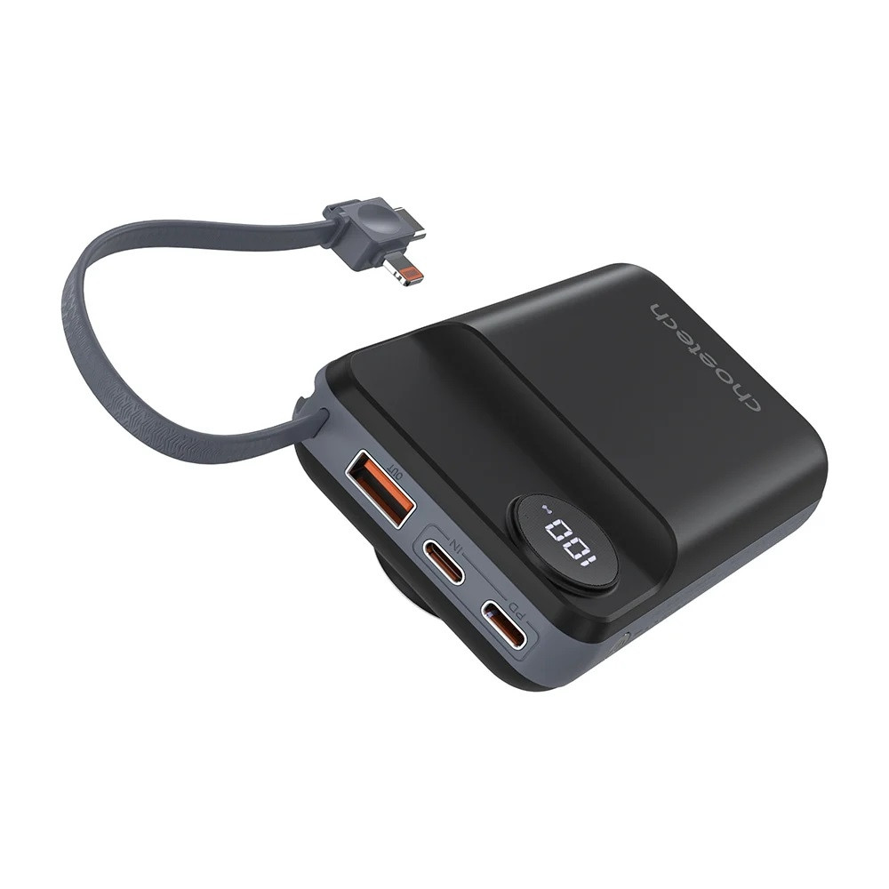 Choetech 6932112107947 B696-BK 20000mAh 22.5W USB-A + USB-C x 2 + MagLeap Wireless Charge Power Bank - Image 2
