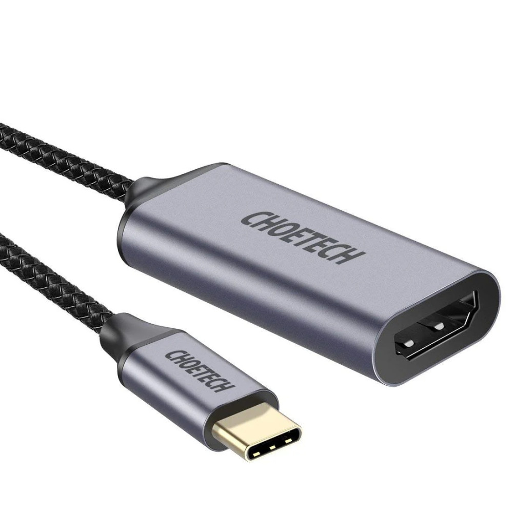 Choetech 6932112111739 HUB-H21 USB-C to HDMI 4k@60Hz Braided Video Cable Cord Adapter - Image 1