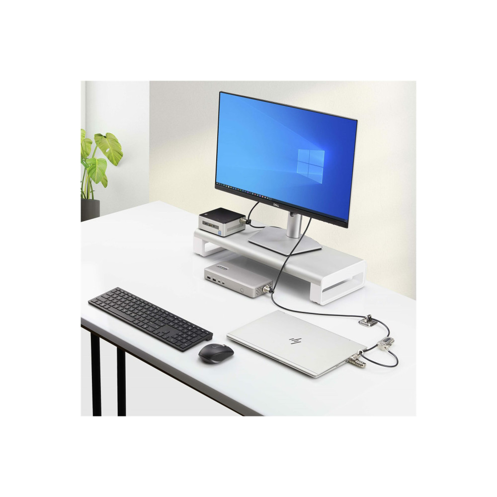 StarTech 3M4-DESK-LOCKING-KIT LAPTOP/DESKTOP & PERIPHERAL LOCK KIT, THEFT-DETERRING SECURITY LOCK, K-SLOT,