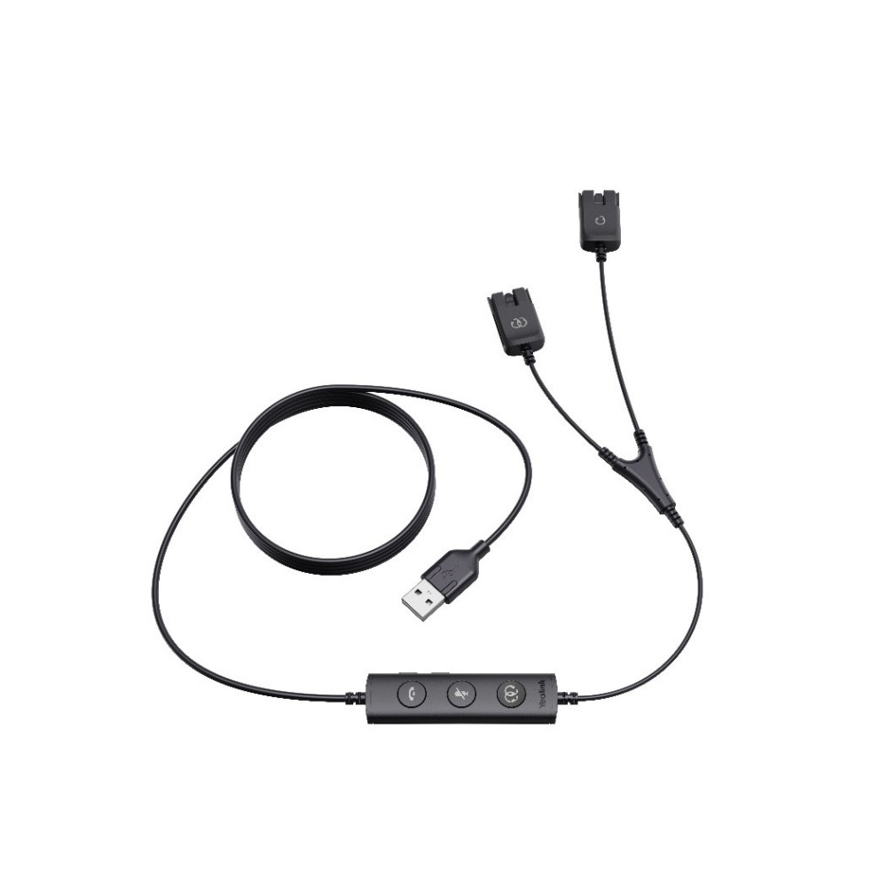 Yealink USB/QD-TC-1PS USB/QD Trainer Cable(1PCS), Y Cable - USB/QD Trainer Cable for YHS series - Image 1