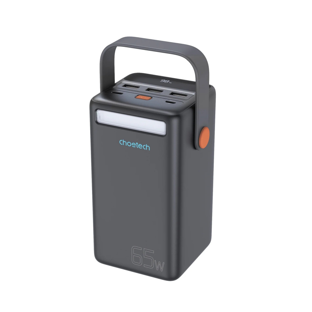 Choetech 6932112104786 B664 50000mAh PD65w 2 inputs & 4 Outputs + LED Flashlight + LCD Display Power Bank - Image 3