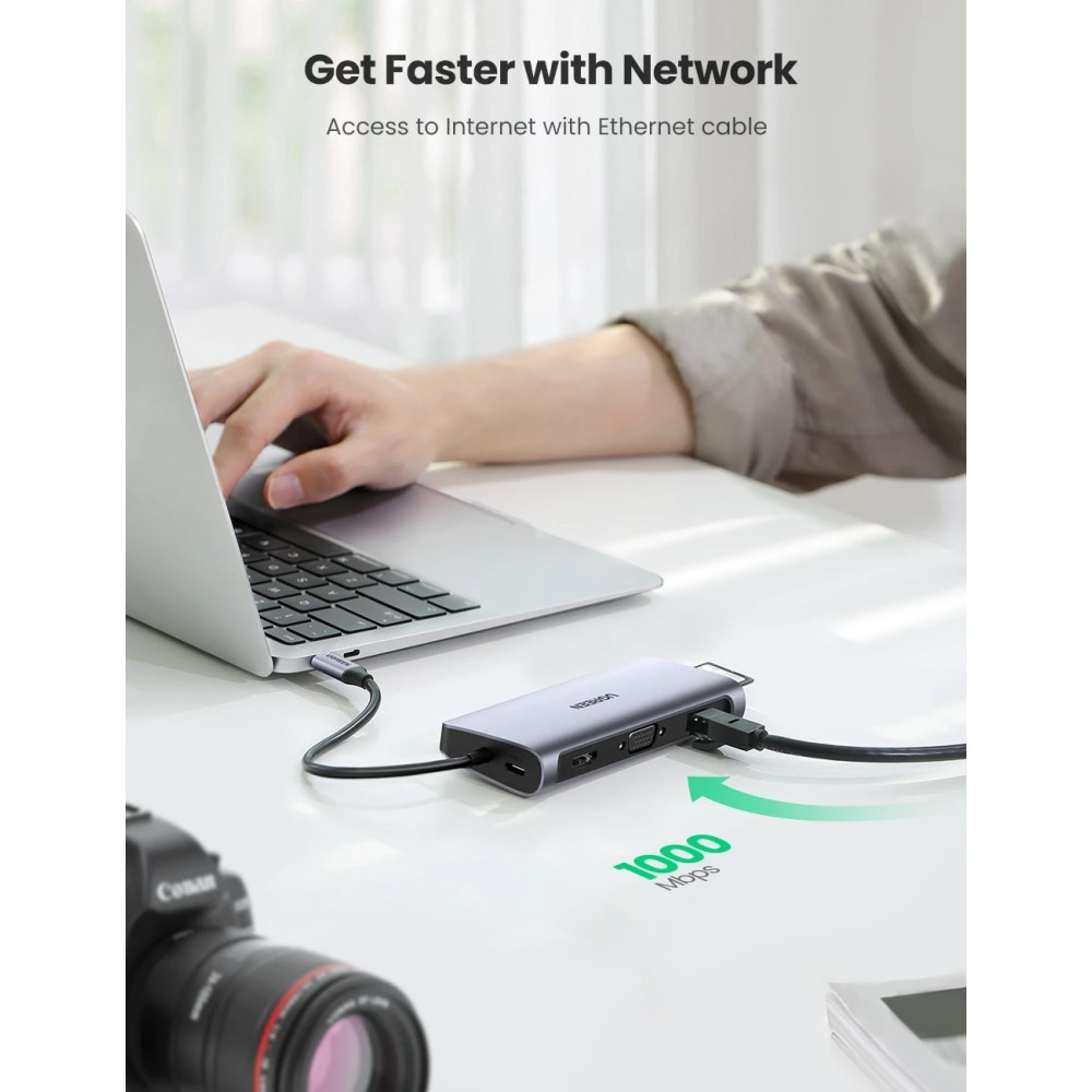 UGREEN 6957303881338 80133 10-in-1 USB-C Multifunction Adapter - Image 3