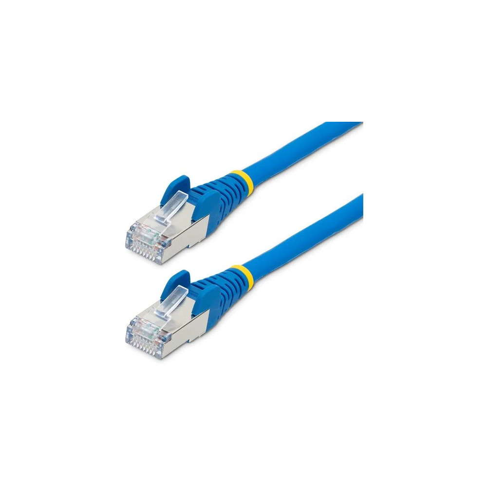 StarTech NLBL-10M-CAT6A-PATCH 10m CAT6a Ethernet Cable, Blue Low Smoke Zero Halogen (LSZH) 10 GbE 100W PoE S/FTP Snagless RJ-45 Network Patch Cord - Cable for Network Device - First End: 1 x RJ-45 Network - Male - Second End: 1 x RJ-45 Network - Male - 10