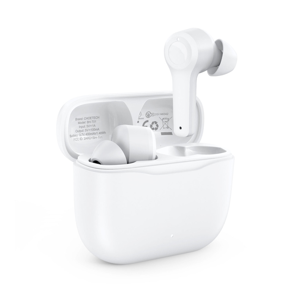 Choetech 6971824977844 BH-T01 True Wireless Earbuds Play time 4-5 hours White - Image 3