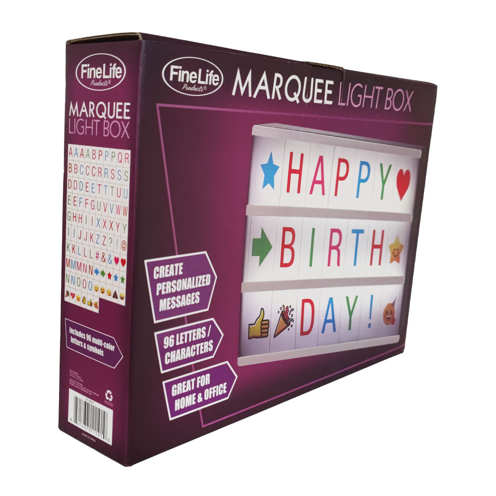 Unknown NV-05407 Marquee Light Box with Colorful Lettering and Fun Symbols Over 90 Provided - Image 3
