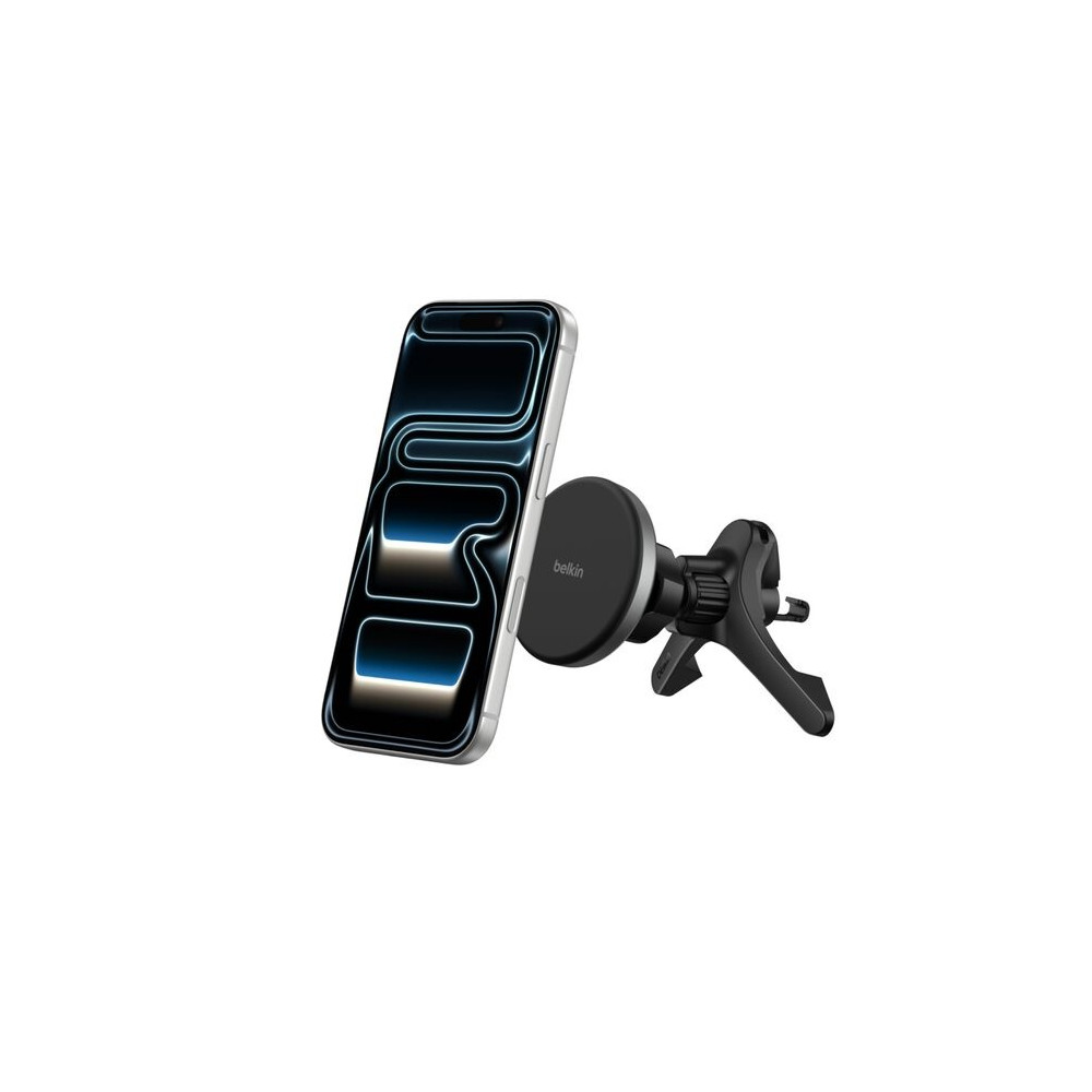 Belkin WIC010FQBK BoostCharge Magnetic Wireless Charging Car Vent Mount w/ Qi2(15W)+27W Car Adapter+USB-C Cable(1M) -Black,$2500 CEW,2 Years Warranty - Image 1