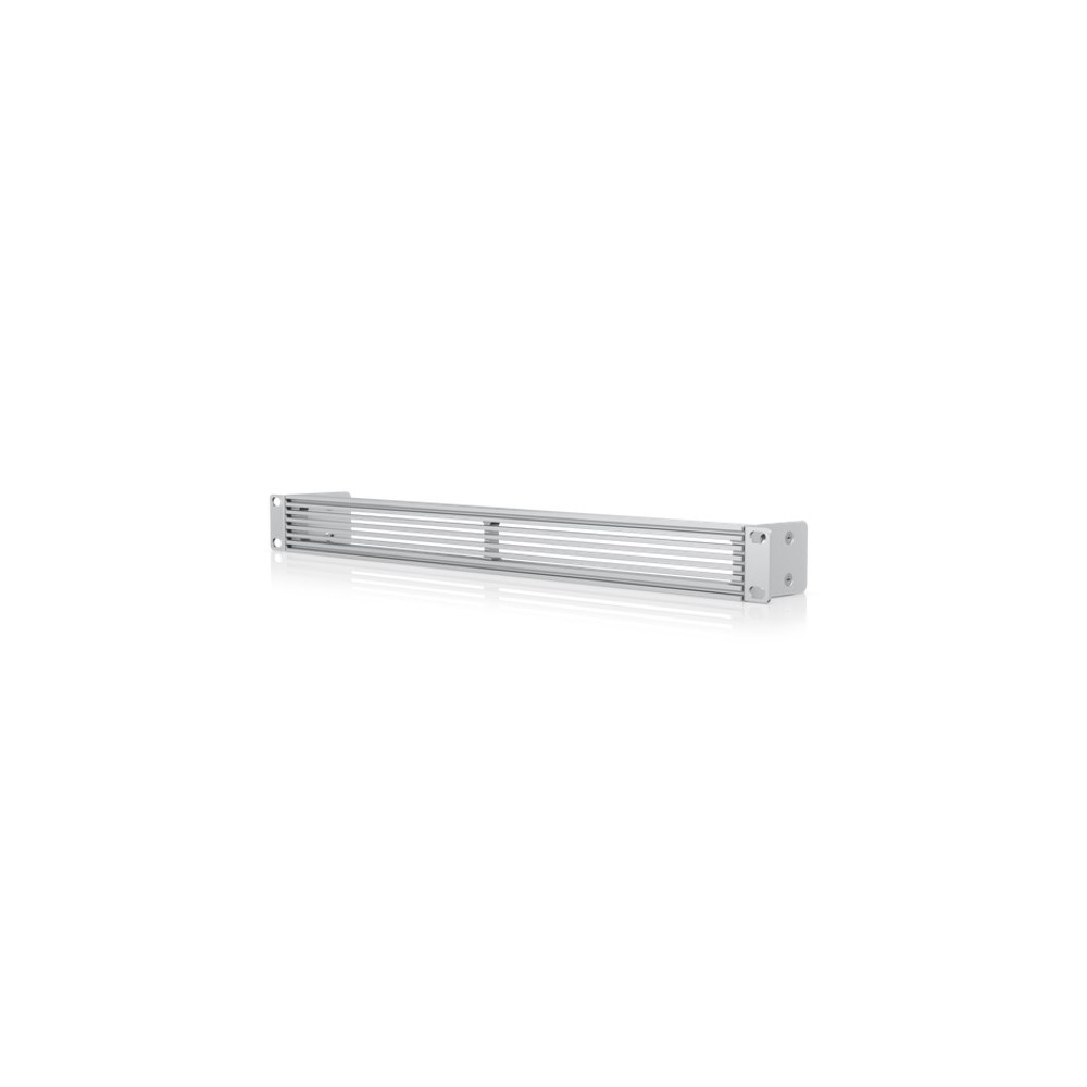 Ubiquiti UACC-RACK-PANEL-VENTED-1U 1U Rack Mount Vented OCD Panel, Silver Vented Blank Panel, Compatible with the Toolless Mini Rack - Image 1