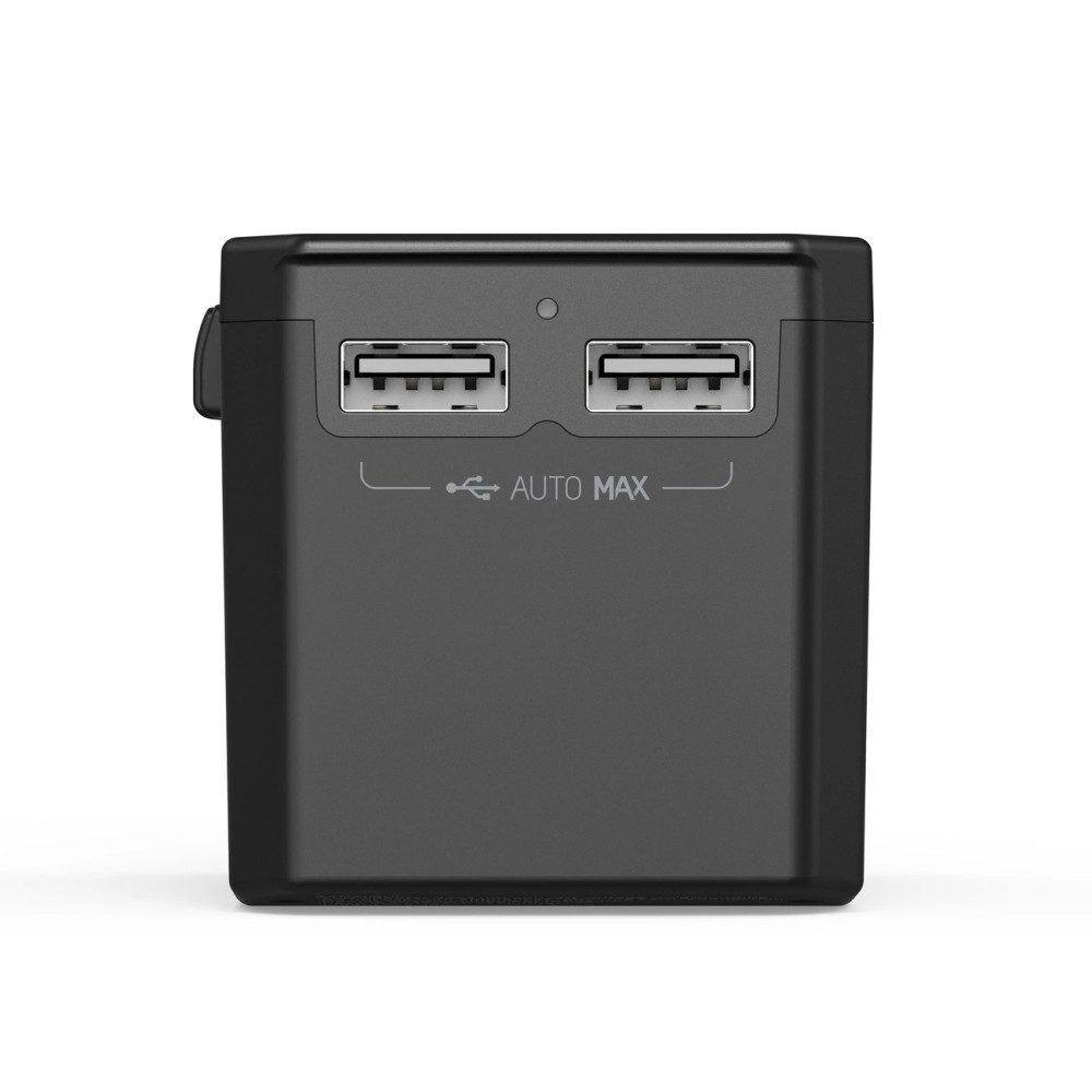 Choetech 6932112106209 PD6045 GaN Tech 2C+2A 45W Travel Adapter with US EU UK AU Plugs - Black - Image 7