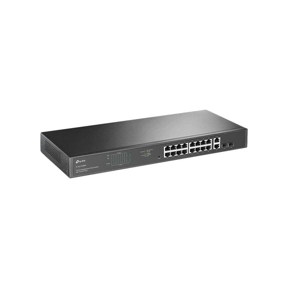 TP-LINK TL-SG1218MPE 16-PORT EASY SMART GIGABIT SWITCH, POE+(16), SFP(2), 250W, METAL CASE, 5YR