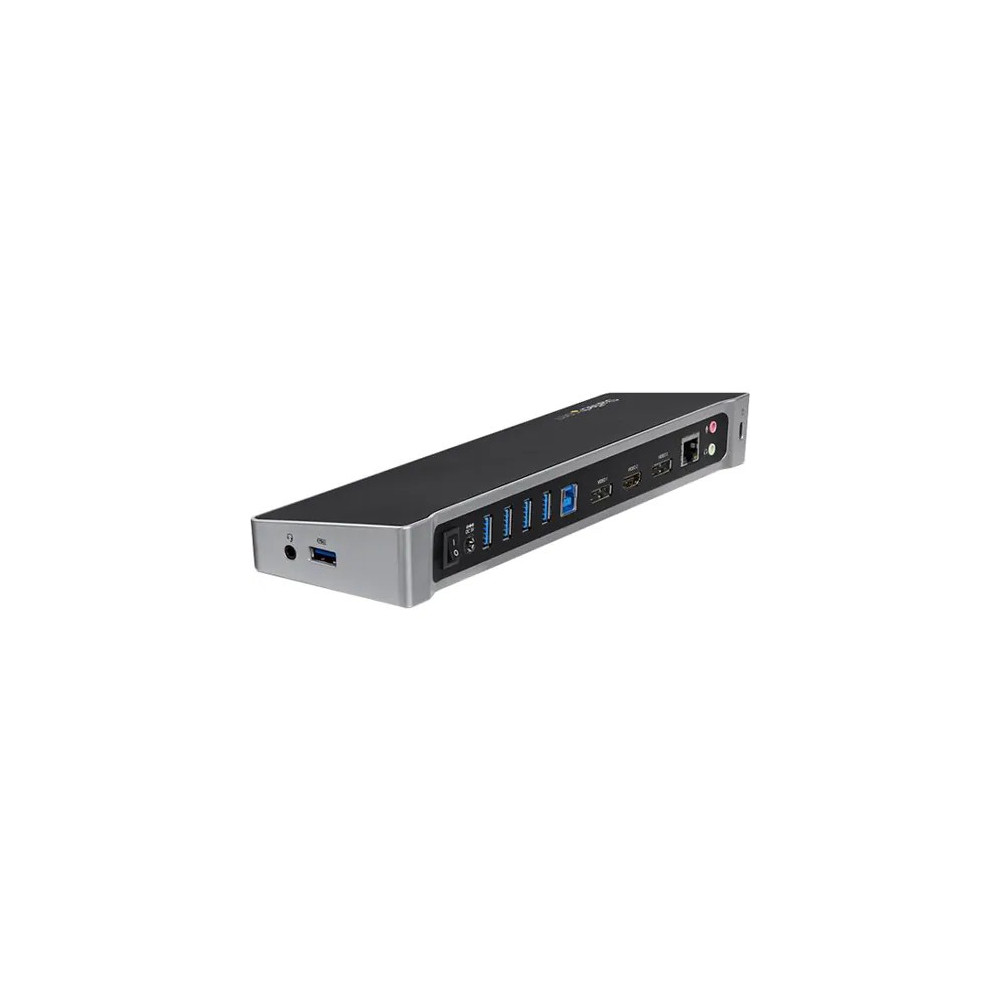 StarTech USB3DOCKH2DP Triple Monitor USB 3.0 Docking Station for Laptops - Mac & Windows - USB Fast Charge Port - Up to 4K - - 4K USB docking station supports 4K on one display - Triple display docking station has fast-charge port - USB 3.0 docking st