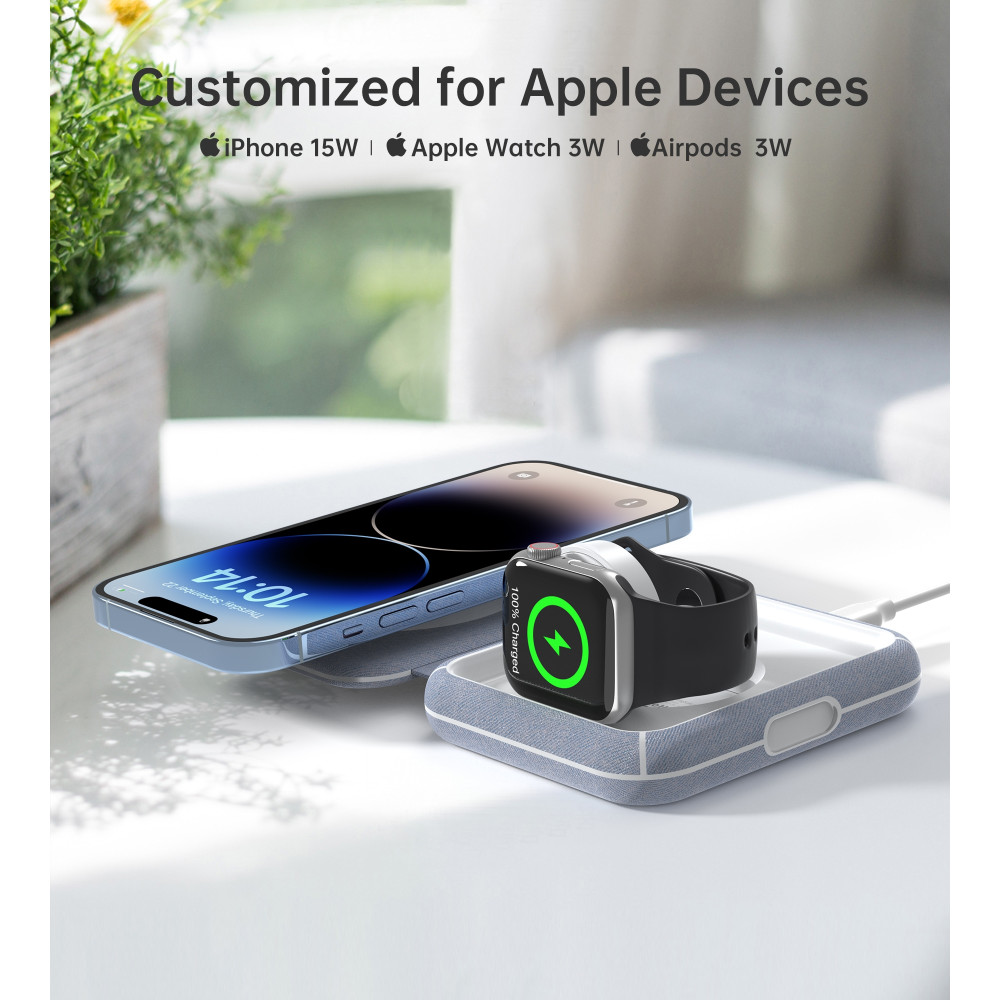 Choetech 6932112105325 T323 2 in 1 Magsafe&MFI Wireless Charger - Image 4