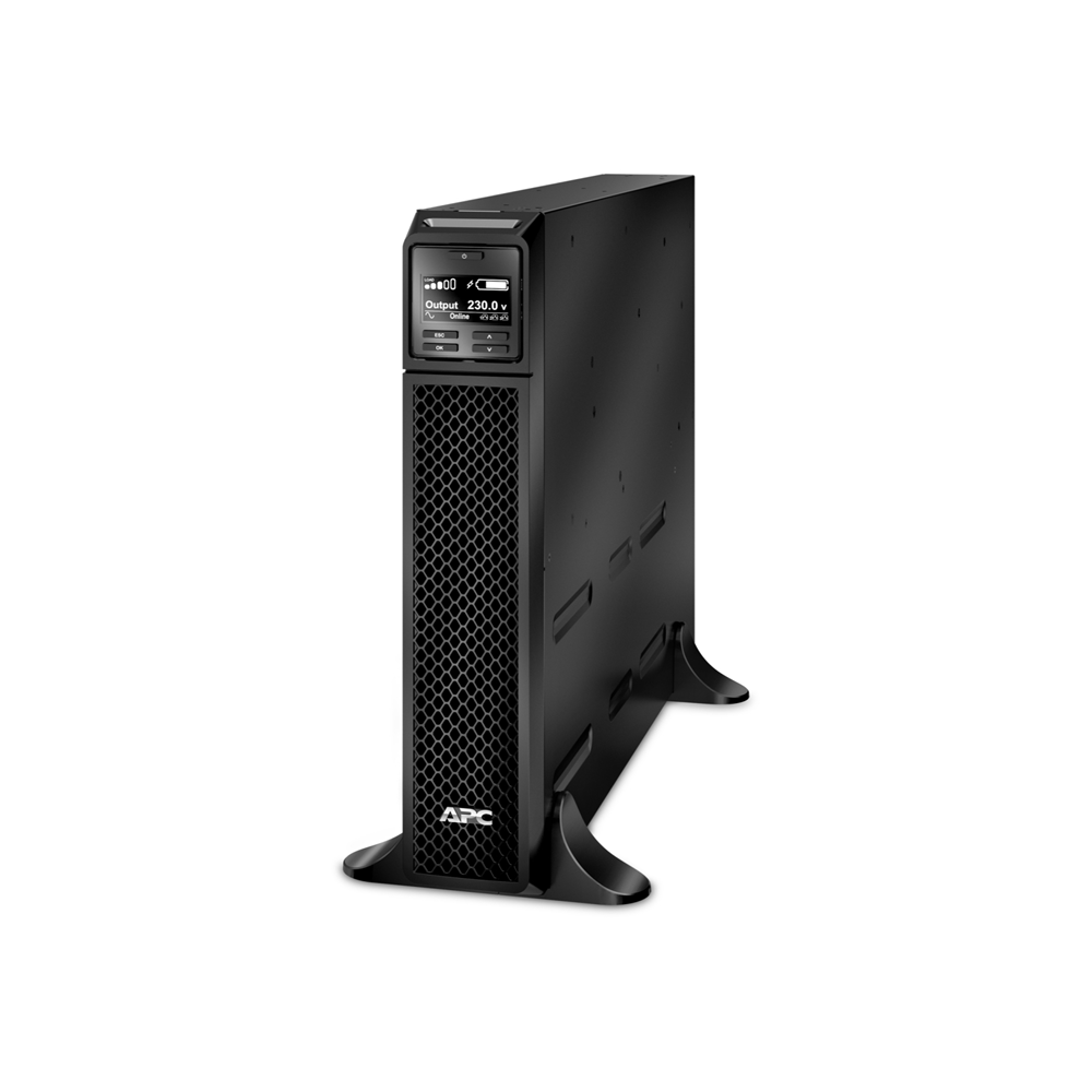 APC SRT2200XLI Smart-UPS 2200VA/1980W Online UPS, Tower, 230V/16A Input, 2x IEC C19 & 8x IEC C13 Outlets, Lead Acid Battery, SmartSlot, W/O Rail Kit - Image 1