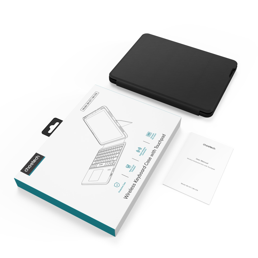 Choetech 6932112104625 BH-018 Wireless KB Case with Touchpad and backlight for iPad 11" - Image 10