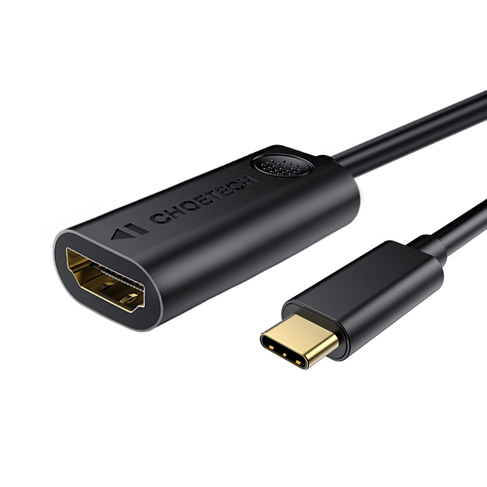 Choetech 6971824970562 HUB-H04 USB-C to HDMI Adapter for Thunderbolt 3 & USB-C - 20cm Black - Image 2