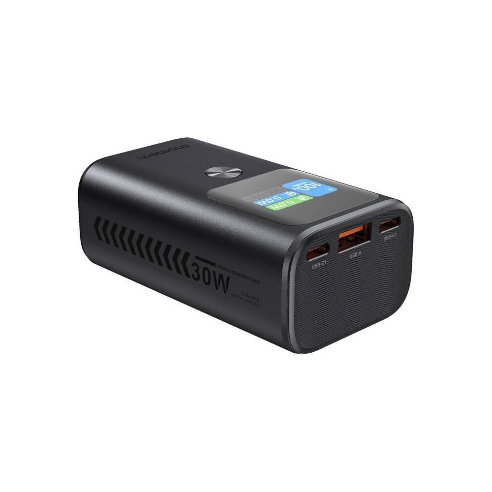 Choetech 6932112107299 B701-GY 10,000mAh PD30W USB-A + USB-C x 2, 3Ports & TFT Display Power Bank - Image 3