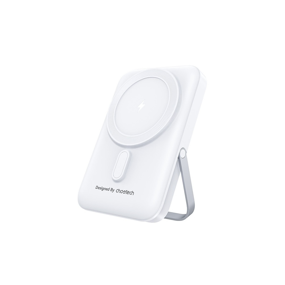 Choetech 6932112108043 B743WH 10000mAh 20W MagLeap Wireless Power Bank White with Phone Holder - Image 5