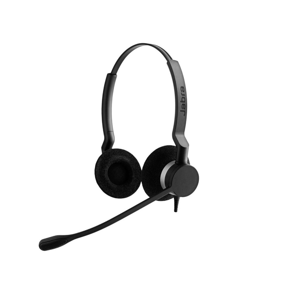 Jabra 2309-820-105 Biz 2300 Duo QD NC, All-Day Comfort, Weighs 49g, Adjustable Headband & Microphone, Noise-Cancelling Microphone, HD Voice, Control Unit