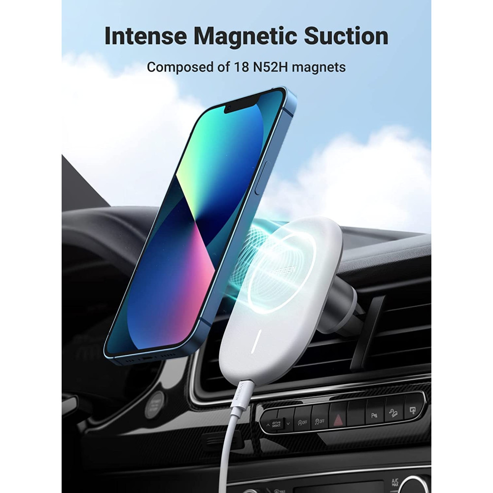 UGREEN 6957303841172 40117 Magnetic Wireless Car Charger - Image 2